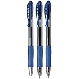 Pilot G2 07 Blue Fine Retractable Gel Ink Pen Ballpoint Pen 0.7 mm Tip 0.39 mm Line Width Refillable BL-G2-7 (Pack of 3), BL-G2-7_BLUE_3, 3 Pieces (Pack of 1)