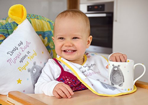 sheepworld & friends 43974 Schmusetuch „Direkt aus Mamas Bauch, mitten in Papas Herz!“ - 3