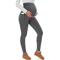 Pantaloni Premaman Termici Autunno/inverno Con Interno In Morbida Peluche - PARNIXS, Elasticizzati E Comodi