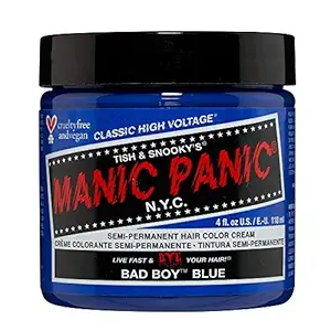 Manic Panic Classic Cream Semi Permanent Vegan Hair Color, Bad Boy Blue