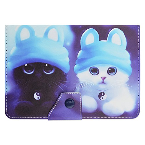 10“ Universal Tablet Hülle – MOONBAY MALL Ultra Slim PU Leder Flip Cover Schutzhülle für 10 inch tablet PC Painted Case Lederhülle Ledertasche Etui Hülle Tasche Schale mit Ständer Function. TYCH–30 - 2
