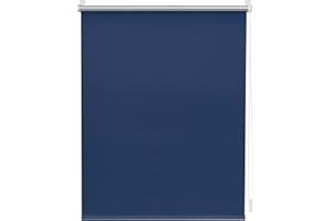 Thermo-Rollo Klemmfix, ohne Bohren, Verdunkelung - Blau 100 cm x 150 cm (B x L)