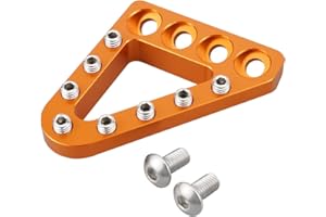 NICECNC Orange Brake Pedal Tip Pad Compatible with KTM 125-500 250 350 450 SX/SXF/XC/XCF/EXC/EXCF/XCW/TPI/SD/6D 2017-2022 250/350/450 SXF Factory Edition 2015 250-450 SXF/XCF 2016,See Fitment