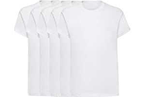 COOZO Unisex Kids Original Pack of Short Sleeve Plain T-Shirts