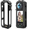 BeisDirect Protective Frame for Insta360 X5, Plastic Camera Frame Cage Camera Bezel Magnetic Quick Release Interface Protective Case for Insta 360 X5 Accessories