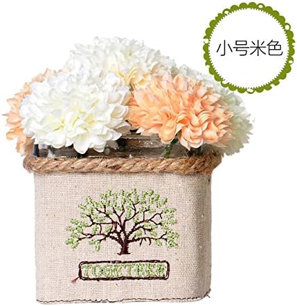 XPHOPOQ Artificial Flower Silk Flower American Style In-Room Decoration Small Orange,12*12 Cm