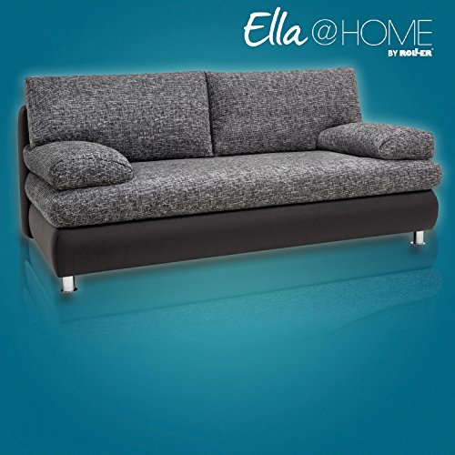 Preisvergleich Produktbild Unbekannt Boxspringsofa - Schwarz-Grau - Dauerschläfer