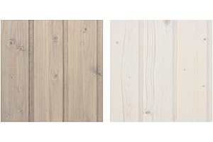 TIMBELA Lot de produits de protection pour la peinture des maisons en bois intérieur et extérieur – 5 l de produit de protection blanc + 5 l de produit de protection gris + CADEAU lots de pinceaux