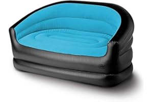 Camp4 Aufblasbares Sofa Relax Double, 145x78x65cm, schwarz/eisblau (932992043)