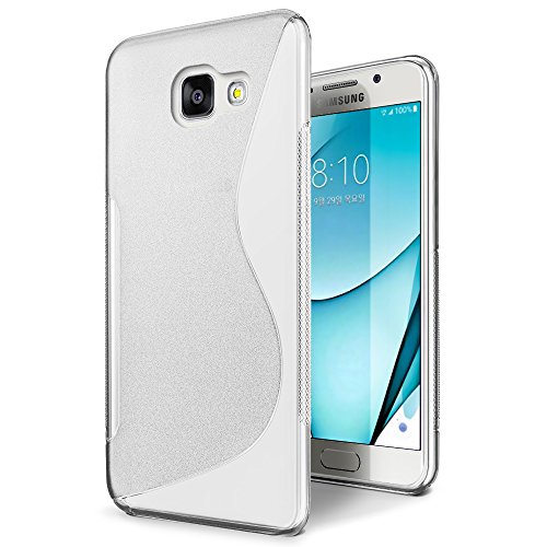 SLEO Funda para Samsung Galaxy A5 2017 Slim Fit TPU Carcasa de Parachoques Case Trasl  cido Suave con Absorci  n de Impactos y Resistente a los Ara  azos para Samsung Galaxy A5 2017 - Claro
