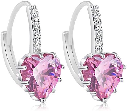 925 Sterling Silver Crystal Teardrop Drop Earings by CJbrother