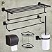 Produktbild GuoEY Alle Dry-Towels Bad Kupfer Schwarz Door-Rack Handtücher WC-Bürste WC-Papier, Rack Kostüm P