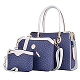 taschen set auto Shopper 3 Stück Set Frauen Handtasche Crossbody Tasche Geldbörse Geldbeutel