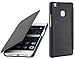 Produktbild StilGut Book Type Case, Hülle Leder-Tasche für Huawei P9 lite. Seitlich klappbares Flip-Case aus Echtleder für das Original Huawei P9 lite, Schwarz