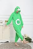Honeystore Jumpsuit Tier Cartoon Glück Bär Fasching Halloween Kostüm Sleepsuit Cosplay Pyjama Schlafanzug Erwachsene Unisex Kigurumi Tier Onesize L -