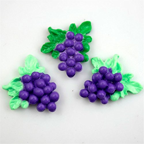 SHINA Drei Weinbeeren Silikonform Ausstechformen Ausstecher Tortendeko Marzipan Fondant Seife Form - 2