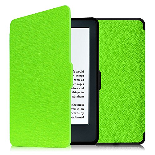 Fintie Hülle für Kindle 8 Generation - Die dünnste und leichteste Schutzhülle Tasche mit auto Sleep / Wake für Kindle eReader (6 Zoll) Touchscreen ohne Spiegeleffekte, (8. Generation - 2016 Modell), Grün