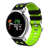 TPulling Mode Star 38 Intelligente Uhr Wasserdichte Smartwatch Armbanduhr Smart Watch Fitness Bluetooth 4.0 Aktivität Tracker Blutdruckuhr SmartBand Sportuhr (Grün)