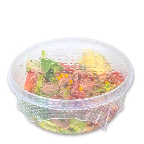 Wiederverwendbare Premium Frischhaltefolie – Die Silikon Folie für die Frische – *Nachhaltig und umweltschonend* -Silikon Abdeckung für jegliche Küchenutensilien- *BPA frei ideal auch als Fresh Deckel* - 2