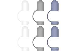 ZHONYEE 6 Pack Anti-lost Silicone Apple Pencil Cap Cover Accessories Replacement Cap for Apple Pencil 1st Generation (White + Grey + Blue)