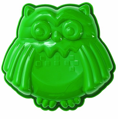 Preisvergleich Produktbild Haushaltsdose Silikonbackform Mini-Eule grün