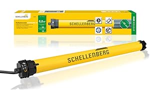Schellenberg 20110 Rolladenmotor MINI Standard 10 Nm, mechanische Endlageneinstellung, Rohrmotor für 40 mm Welle, bis 6 m² Rollladenfläche, Set inkl. Wandlager