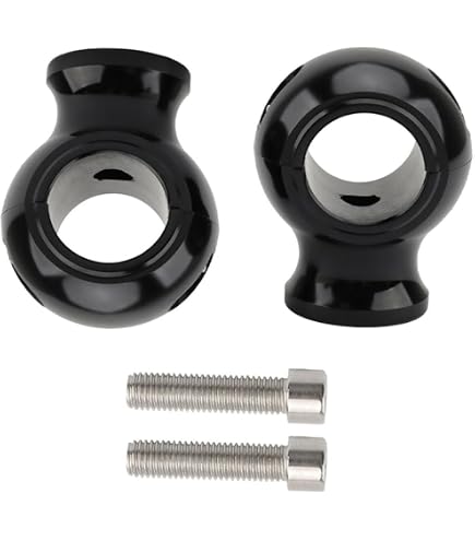 Riser De Guidon Moto 25mm Rehausseur Universel Chromé - Adaptateur Poignée