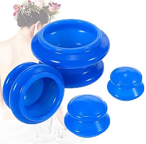 RDE home care 4 Size Cupping Therapy Sets Silicone - Cupping Therapy Professional Studio and Home Use Cupping Set, Stronger Suction Best for Myofascial Massage, Muscle, Nerve, Joint Pain Relief