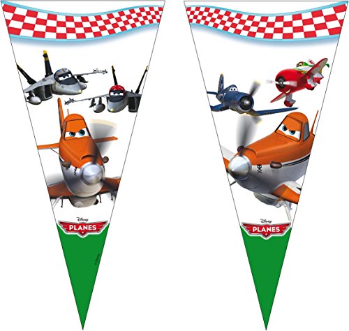 101-teiliges * DISNEY PLANES * PARTY SET für Kindergeburtstag mit 6-8 Kinder: Teller, Becher, Servietten, Einladungen, Partytüten, Tischdecke, Luftballons, Luftschlangen u.v.m. // Geburtstag Party Kinderparty Kinderfest Kinder Fete Monster Disney Pixar - 5