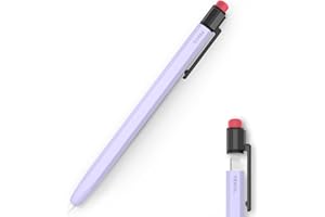 TRONWIN Hülle für Apple Pencil 1. Generation Silikonhülle Anti-Rutsch Apple Pencil 1 Schutzhülle Klassische Hülle mit Stabilem Clip Kompatibel mit Apple Pencil 1. Generation (Lavendel)