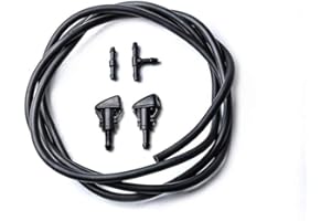 NECKIP Wischwasserschlauch Reparaturset für Chrysler, Dodge, Jeep, Ram, 5 Teile/Satz Auto Windschutzscheibe Washer Spray Nozzle Kit, Scheibenwaschanlage Schlauch mit Schlauchverbinder