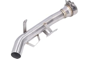 EVGATSAUTO Tubo Centrale di Scarico per Moto, Tubo di Collegamento Centrale Resistente Al Calore Antiruggine in Acciaio Inossidabile di Ricambio per Tubo Centrale di Scarico Z900 2017-2021