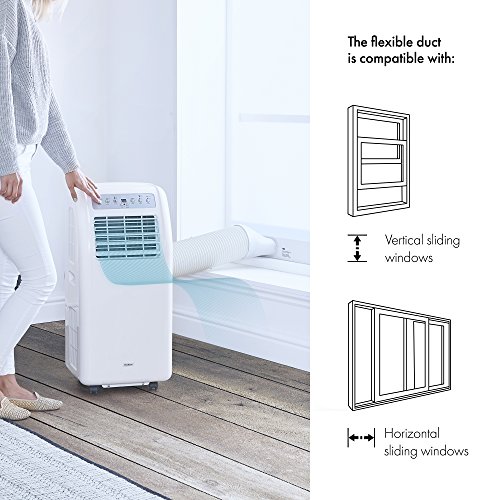 VonHaus Portable Air Conditioner – 9,000 BTU – A-Class Energy Rated - Remote Controlled Unit – Oscillation – Timer & Sleep Mode