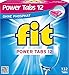 Produktbild 3er Vorteilspack Fit Power Tabs 12 in 1 Geschirrspülmittel Phosphatfrei Geschirrspültabs (132 Stück)