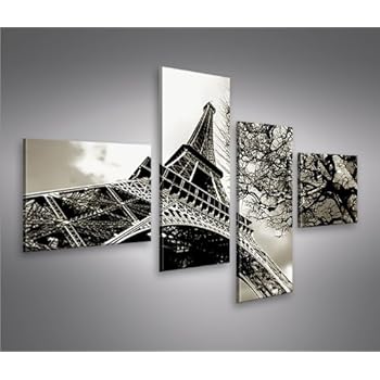 Amazon.de: PARIS schwarz-weiß-Bild - der Eifelturm - ein ...