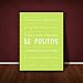 Feel Good Art Gallery Wrapped Box Canvas in Modern Typographic Design (30 x 20 x 4 cm, Lime, Be Positive)