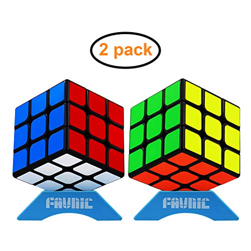 FAVNIC Speed Cube Set, Magic Cube Set de 3x3x3 Cube Smooth Puzzle Cube Toys