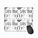 Produktbild Mouse Pad Funny Phrase Keep Calm Love Cats Stars Rectangle Rubber Mousepad 11.81 X 9.84 Inch