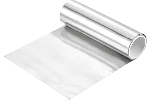 sourcing map 1 Pcs Zinc Sheets, 99.99% High Purity Zinc Plate 0.004"x4"x39"(0.1x100x1000mm) Metal Zinc Foil Zinc Anode Strip for Science Lab Industry DIY Craft