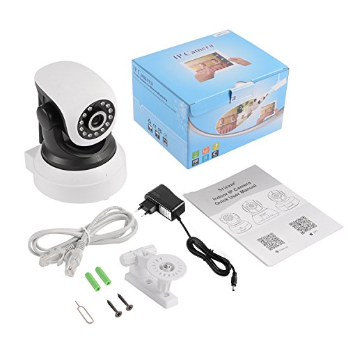 Sricam Telecamera di Sorveglianza 720P Wireless, Obiettivi Ruotabile, Audio Bidirezionale, ModalitÃ  Notturna a Infrarossi, Controllo Remoto, Compatibile con iOS e Android e PC