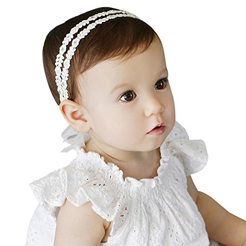 Stirnbänder Transer® Baby Unisex Stirnband Halten Kopf Spitze Sterne Haarband Babyschmuck Babygeschenke & Taufe Größe: Im Alter von 1,5-5,5 Jahre alt - 2
