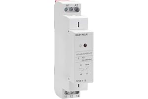 GAEYAELE Intermediate Relay Auxiliary Relay 16A 1SPDT RELAYS Din Rail Switch Relay(GR8-116,AC/DC 24V)