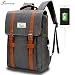 Produktbild R207 15.6inch Computer Bag Casual Unisex Waterproof Oxford School Backpack Women/ Men School Backpack Rucksack (GRAY)