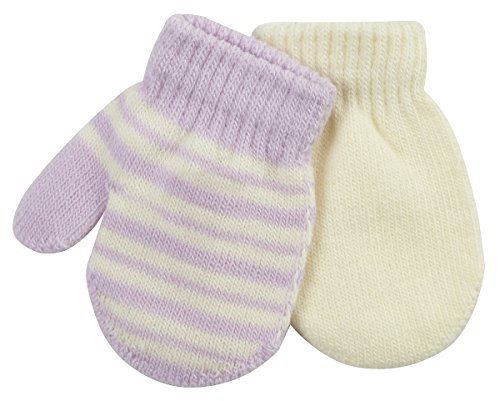 TICK TOCK Baby Girls Mittens Gloves Stripy Plain Cold Weather Winter Thermal