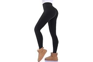 ‎FUELMEFOOT FuelMeFoot Thermo Leggings Damen Gefüttert Fleece High Waist Thermounterwäsche Warm Lang Strümpfhose Blickdicht Winter.