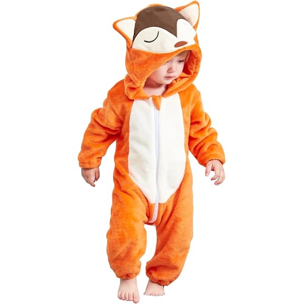 Combinaison Bébé Animale Loalirando - Velours Chaud à Capuche Pour Hiver - 0-24 Mois - Unisexe