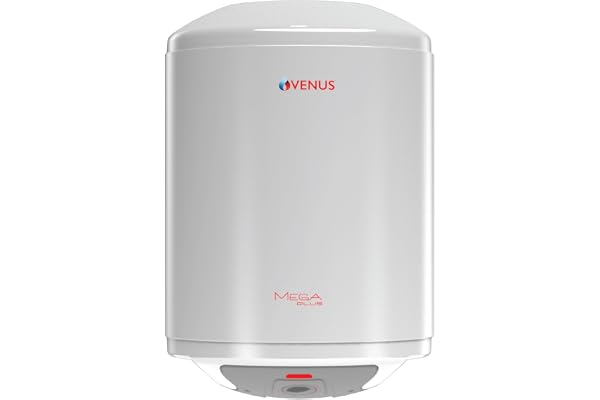 Venus MegaPlus 15 ltr Storage Geyser Advanced Multi-Layered Safety Porcelain Enamel Tank 4-Star Rated ISI High-Rise Compatible Hard Water Ready 15 ltr Water heater Triple Safety 8 BAR
