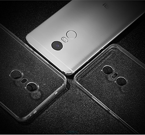 Funda Xiaomi Redmi Note 4X   Leathlux Trasparente Suave Silicona Carcasa Protector Bumper Tapa Claro Flexible TPU Gel Ultra Delgado Cubierta para Xiaomi Redmi Note 4X 5 5 Pulgada