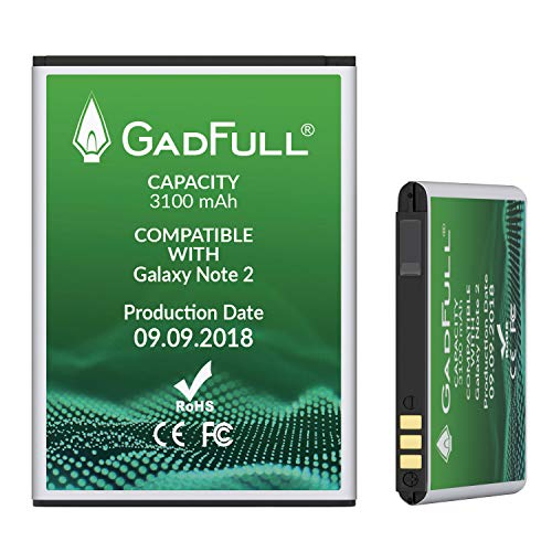 GadFull Batterie pour Samsung Galaxy Note 2 Date de Production est 2018 correspond d origine EB595675LU du mod le GT-N7100 GT-N7105 Parfait comme batterie de remplacement reviews GadFull Batterie pour Samsung Galaxy Note 2 Date de Production est 2018 correspond d origine EB595675LU du mod le GT-N7100 GT-N7105 Parfait comme batterie de remplacement