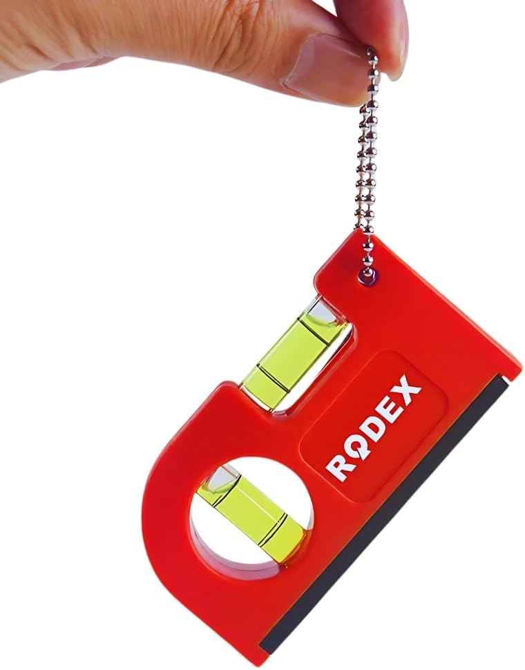 TELVESSE Rodex Cep Tipi Mini Su Terazisi Kırmızı Mıknatıslı Su Terazisi